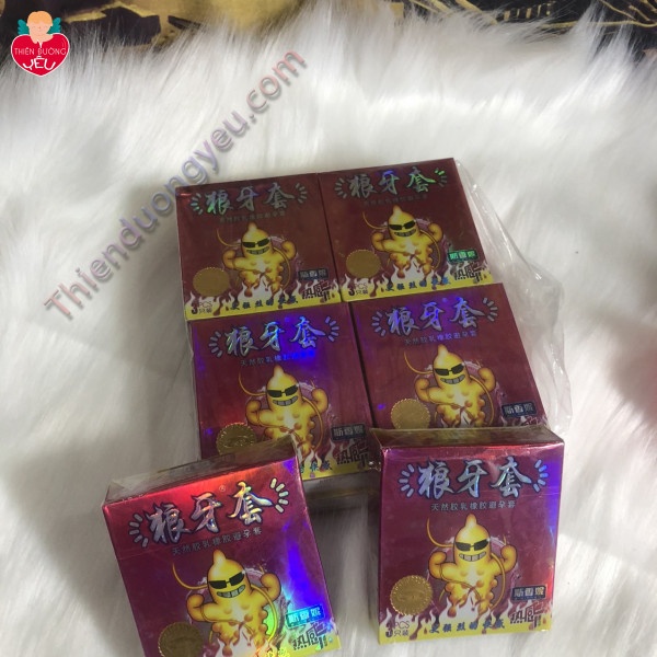 Hộp Bao Cao Su Nóng 3 Cái Đôn Gân Gai Nhiệt Độ chính Hãng Giá rẻ